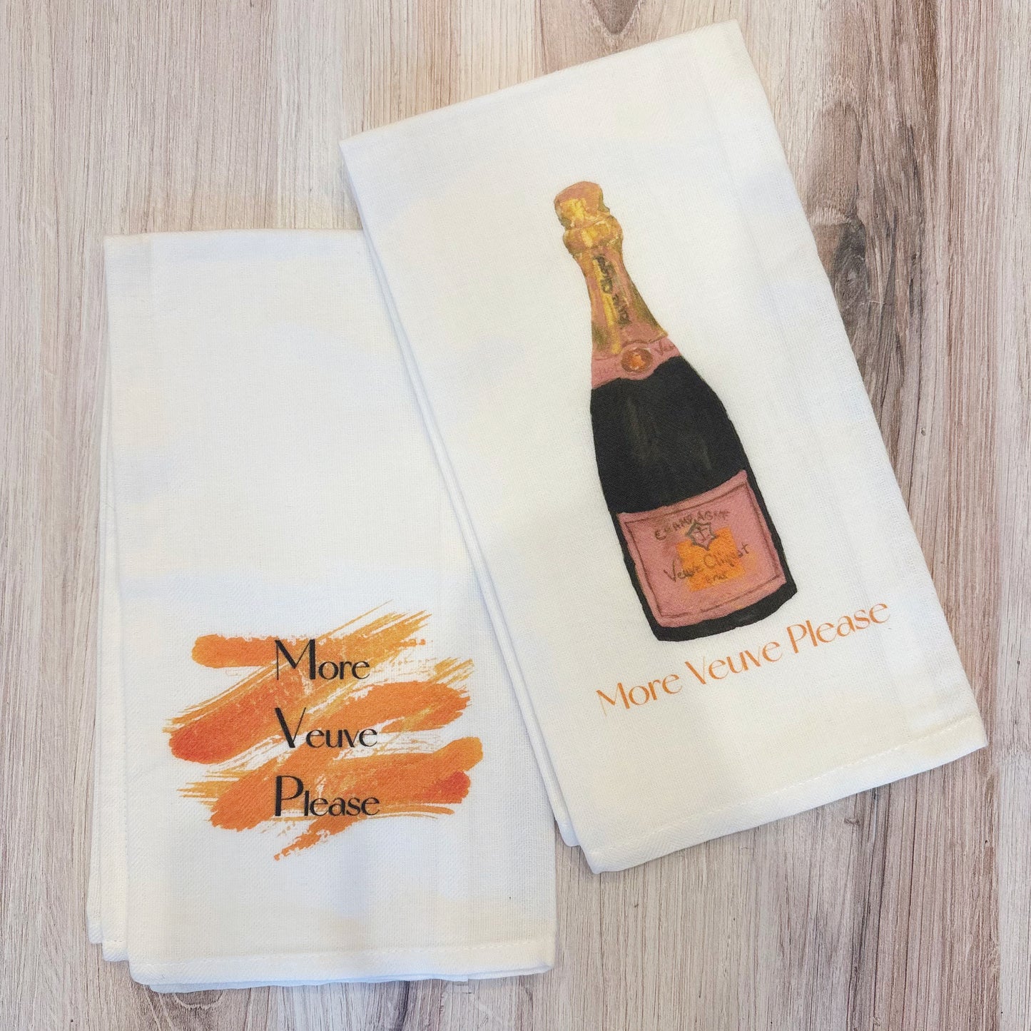 Veuve Rosé Bottle Kitchen Towel