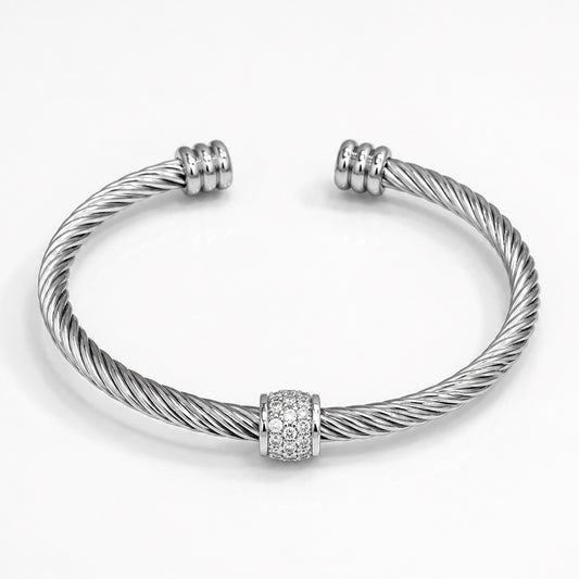 Minimalist Luxe Cable Cuff Bracelet