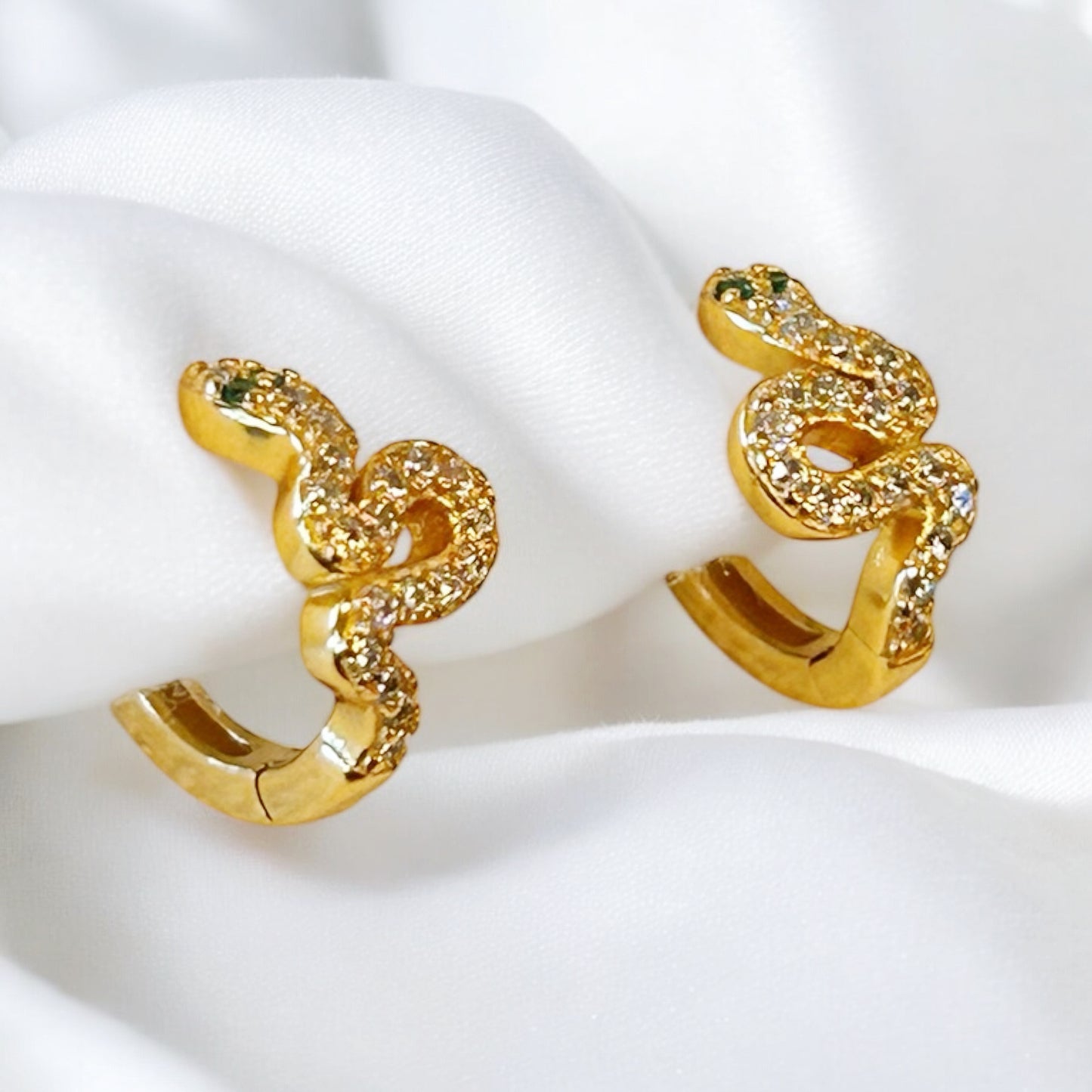 Swirly Snake Mini Hoops