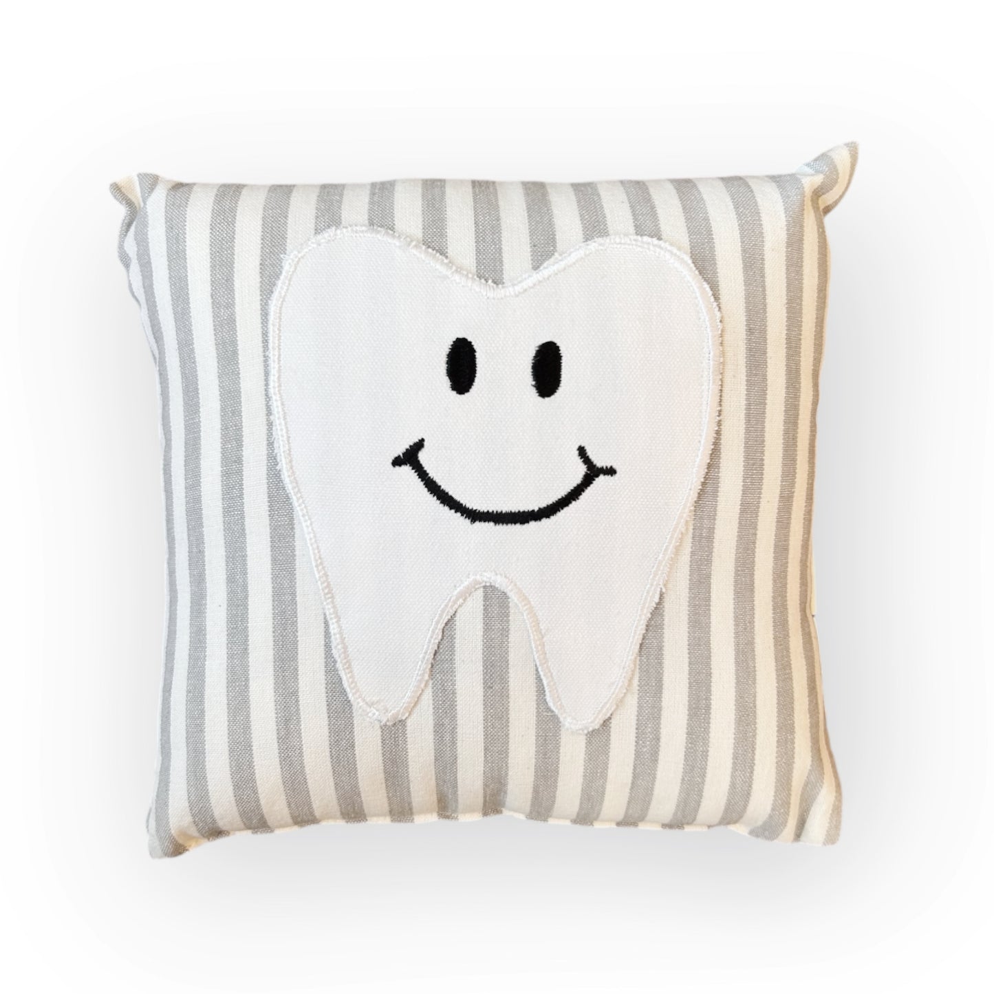 Striped Happy Tooth Fairy Pillow