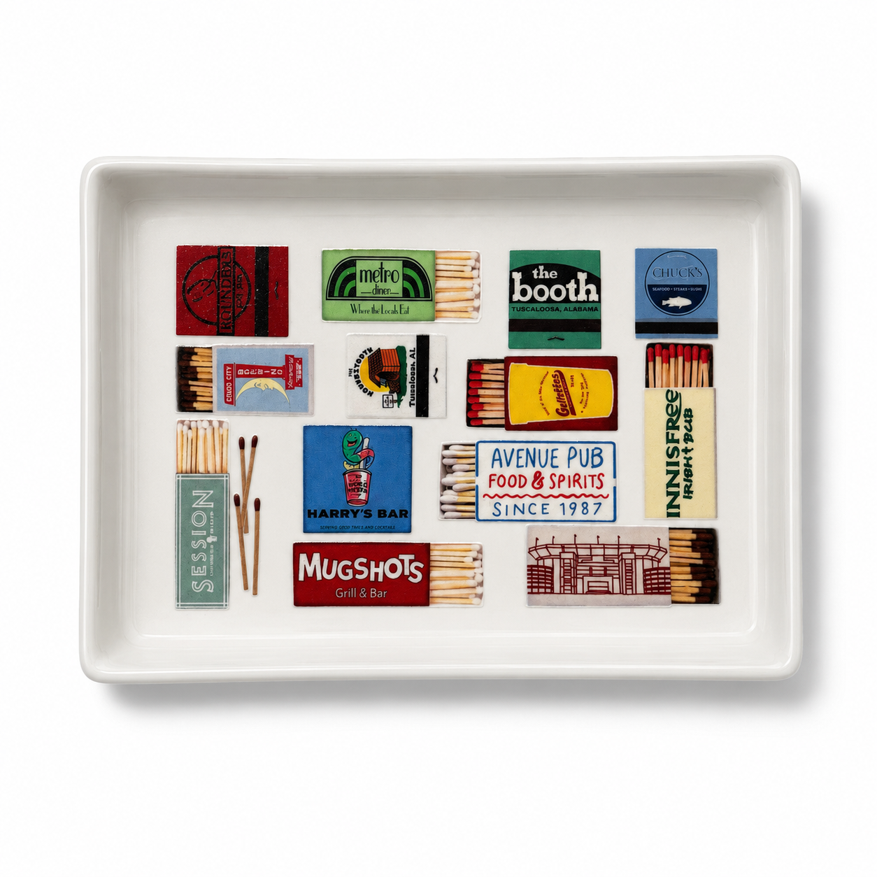 Tuscaloosa Matchbook Trinket Tray