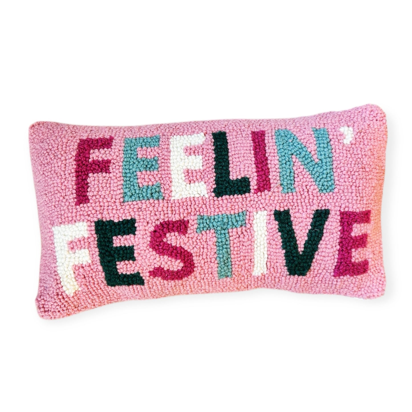 Feelin' Festive Hooked Pillow