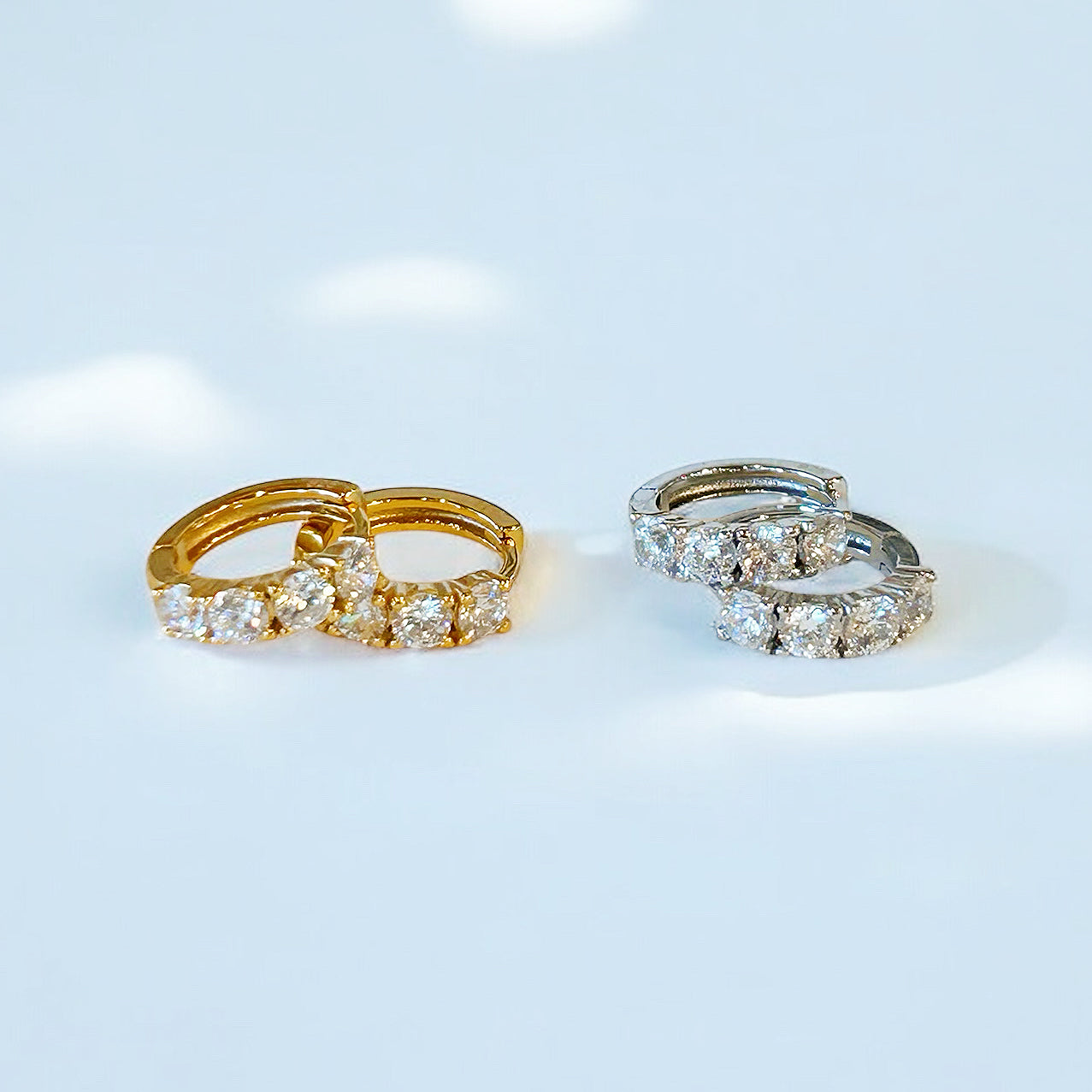 Rhinestone Dazzling Mini Hoops