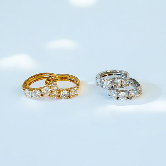 Rhinestone Dazzling Mini Hoops