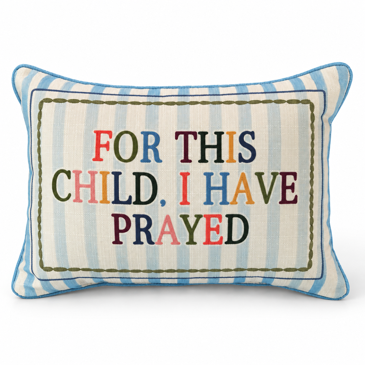For This Child I Have Prayed Decorative Pillow