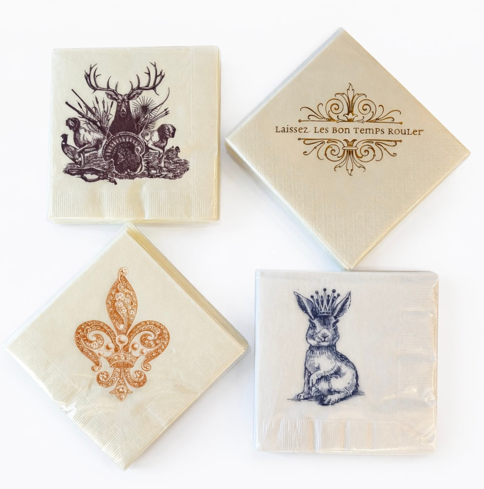 Mardi Gras Beverage Napkins