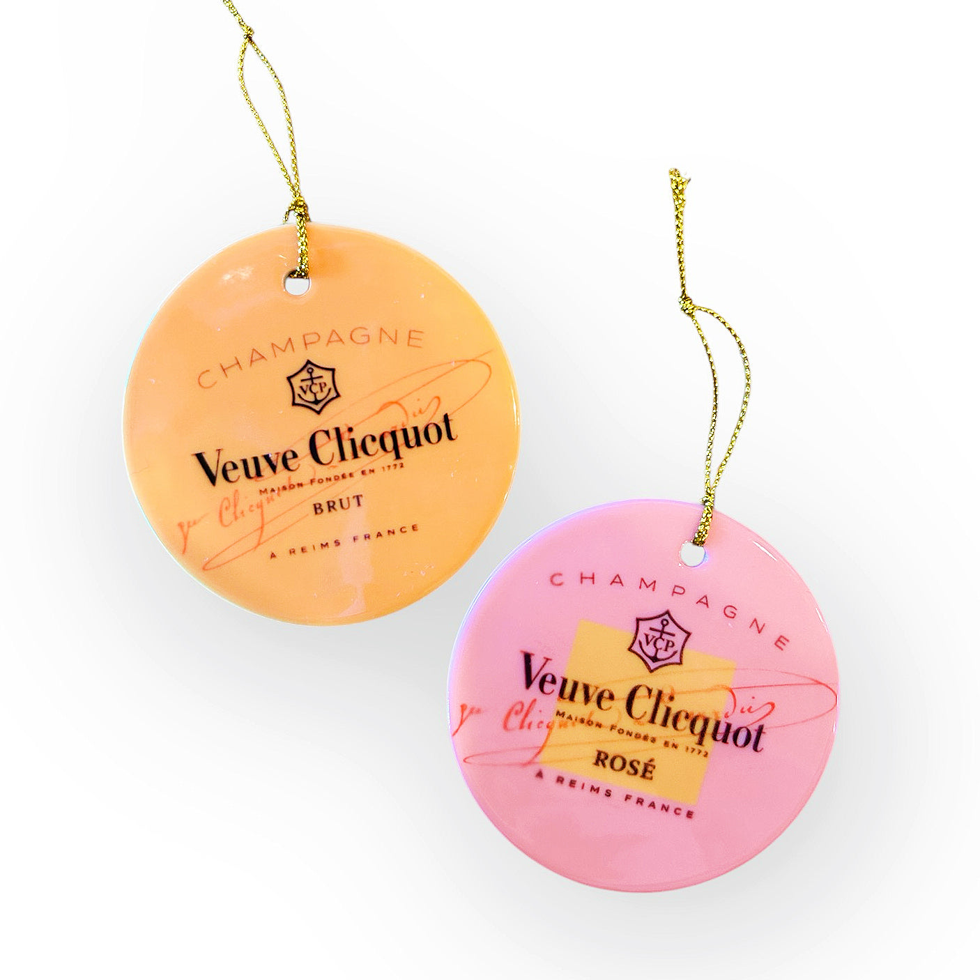 Veuve Champagne Ornament