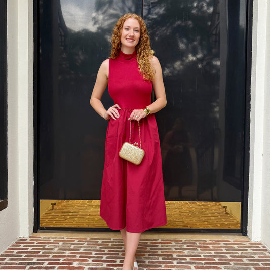 Solin Soft Structure Midi Dress~ Final Sale