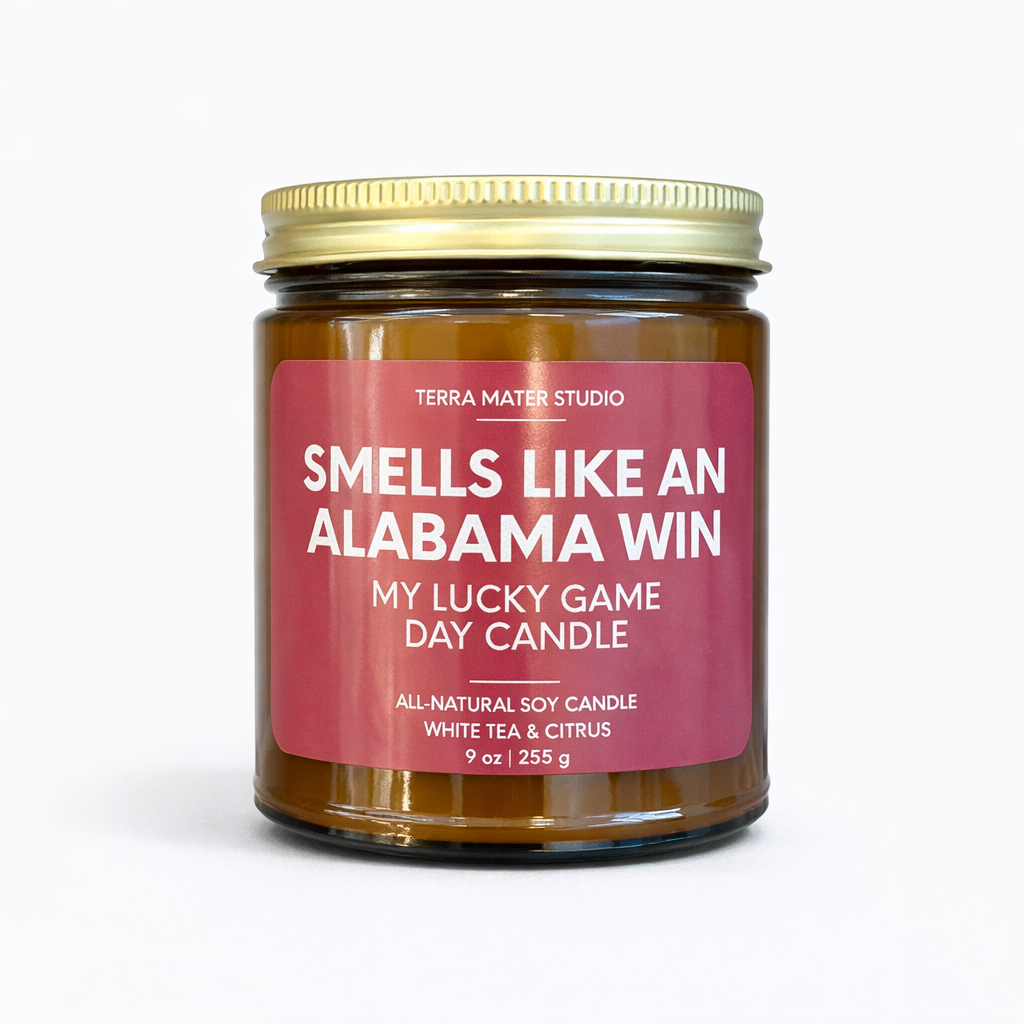 "Smells Like An Alabama Win" Soy Candle