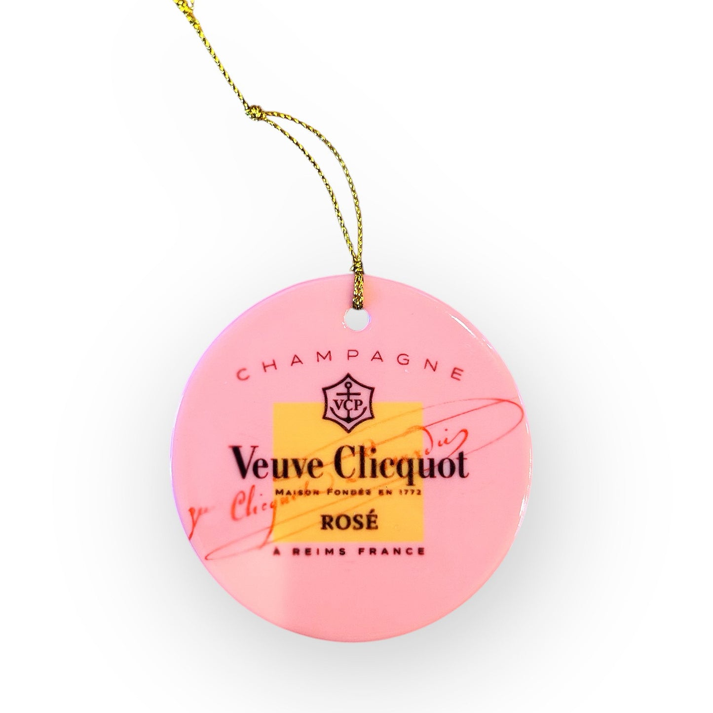 Veuve Champagne Ornament