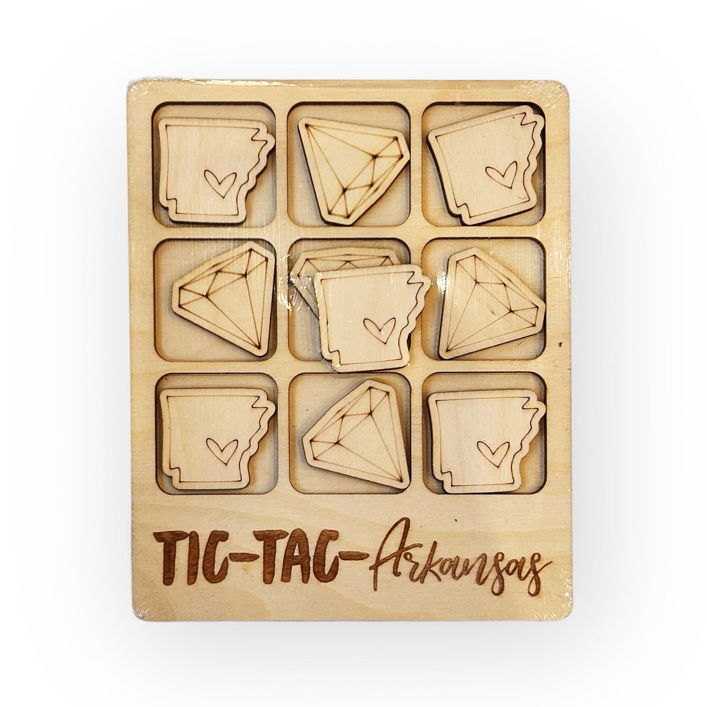 Wooden State Tic-Tac-Toe Game