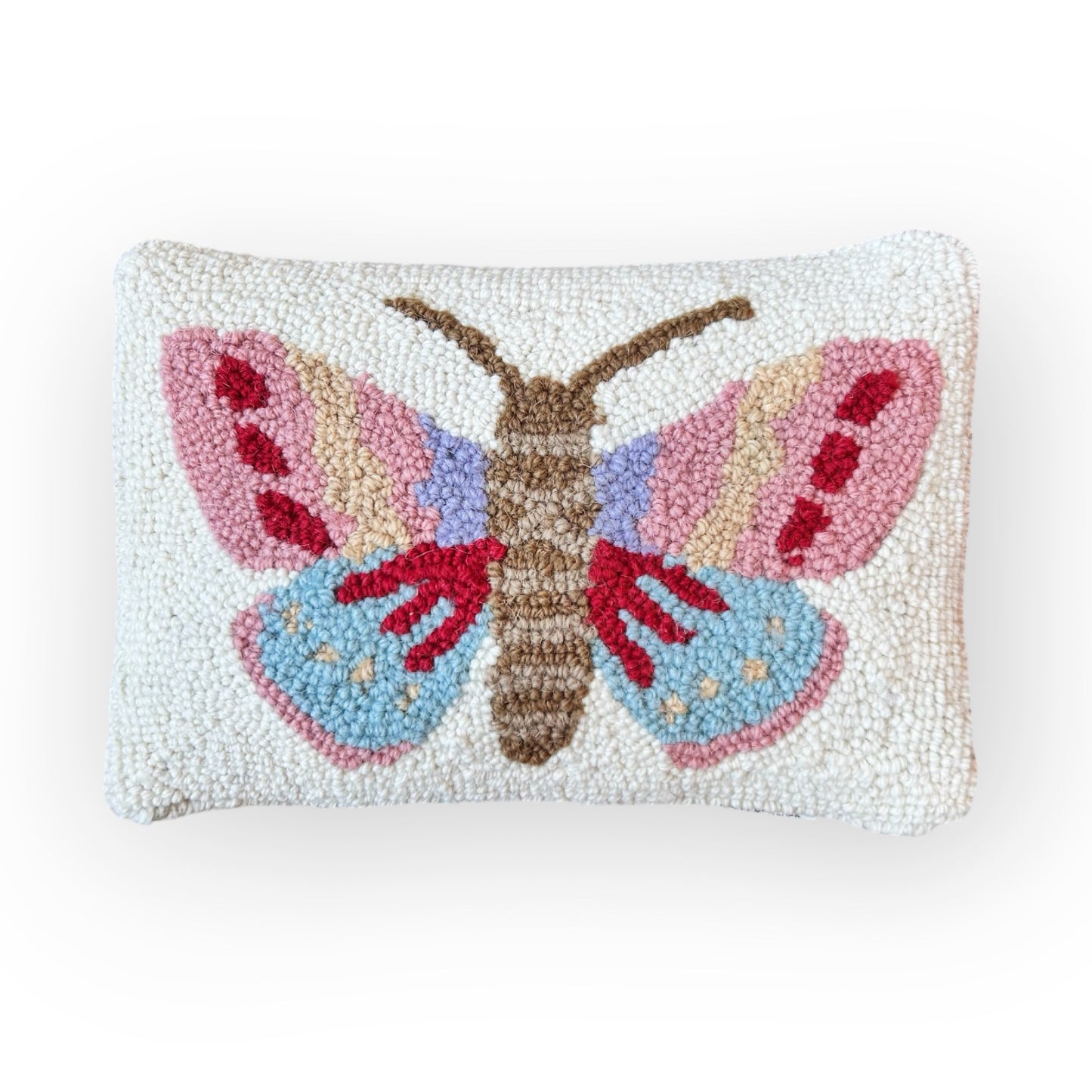 Butterfly Hooked Pillow