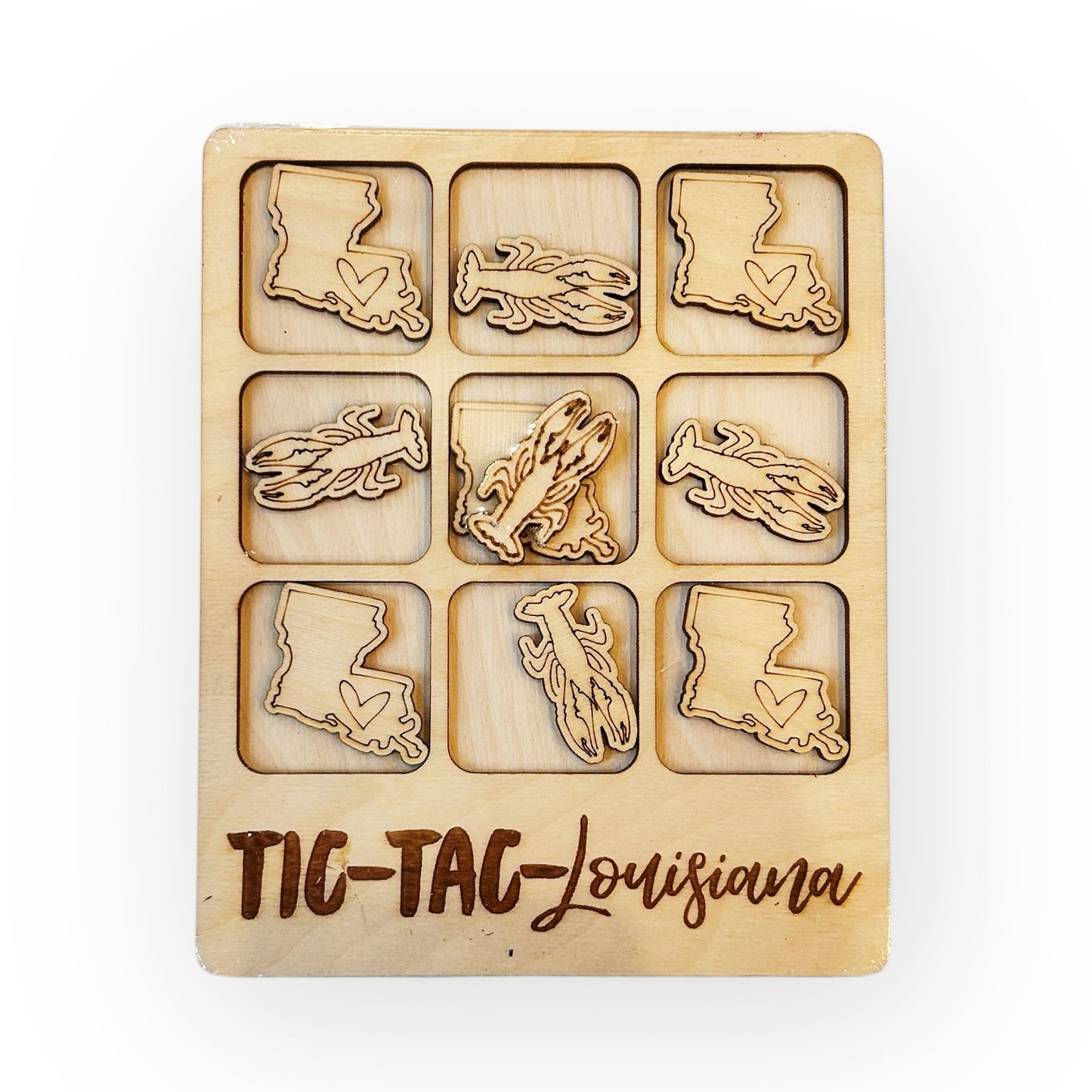 Wooden State Tic-Tac-Toe Game