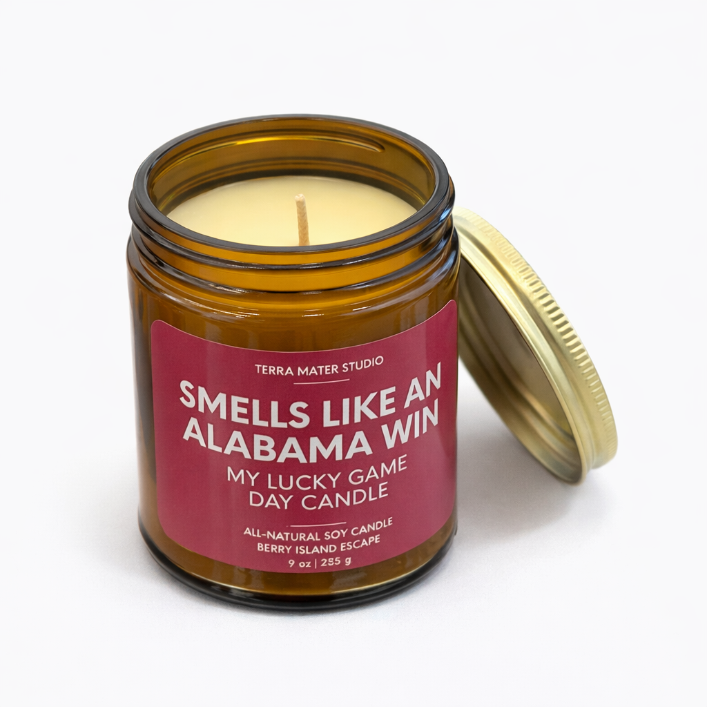 "Smells Like An Alabama Win" Soy Candle