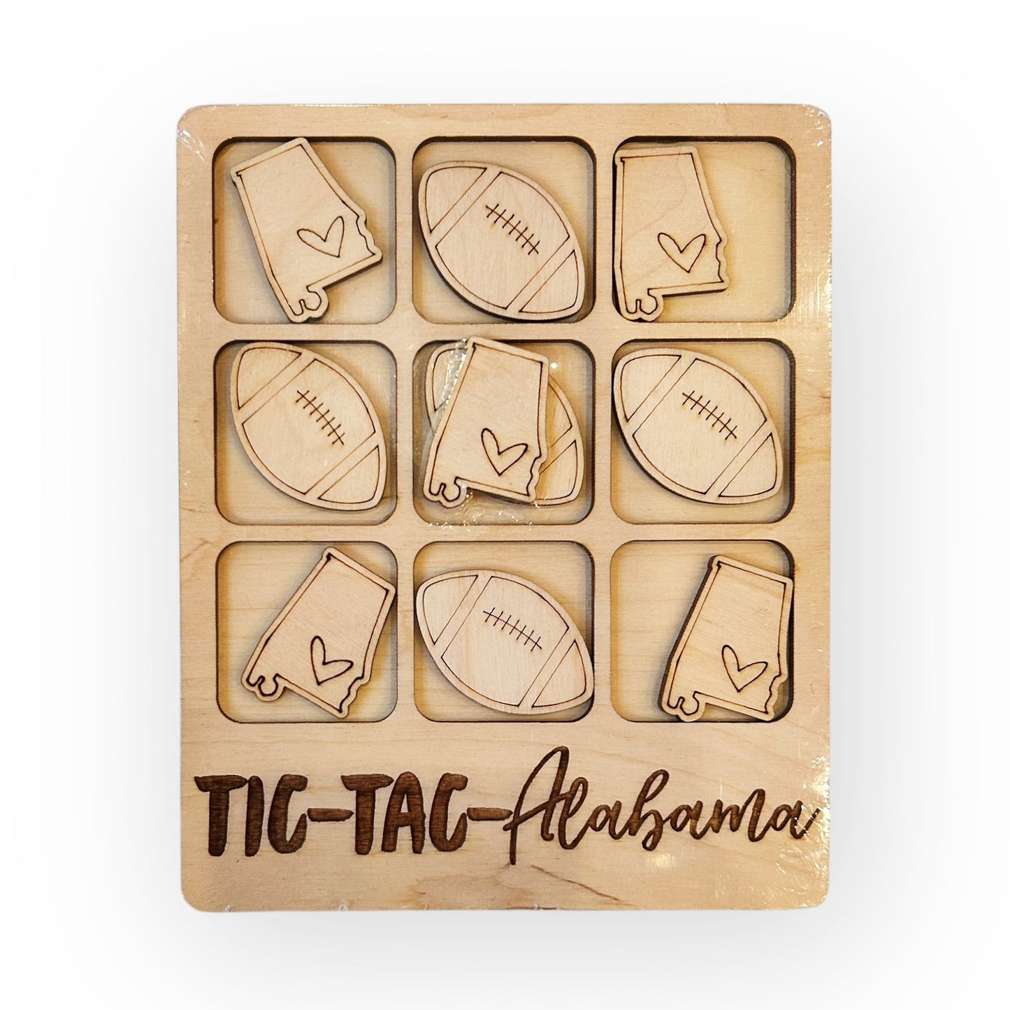 Wooden State Tic-Tac-Toe Game