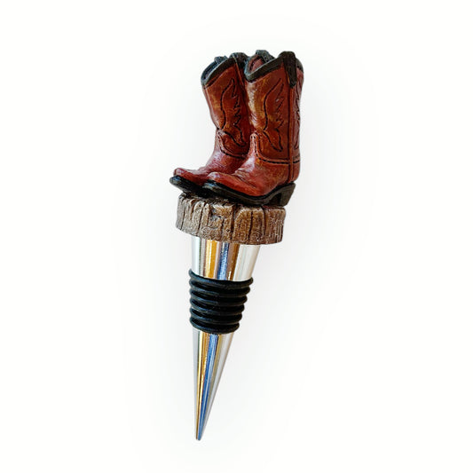 Cowboy Boots Bottle Stopper