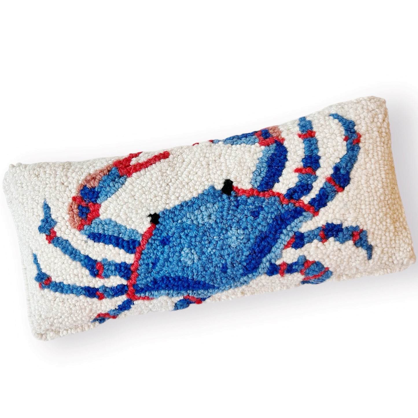 Blue Crab Hooked Pillow