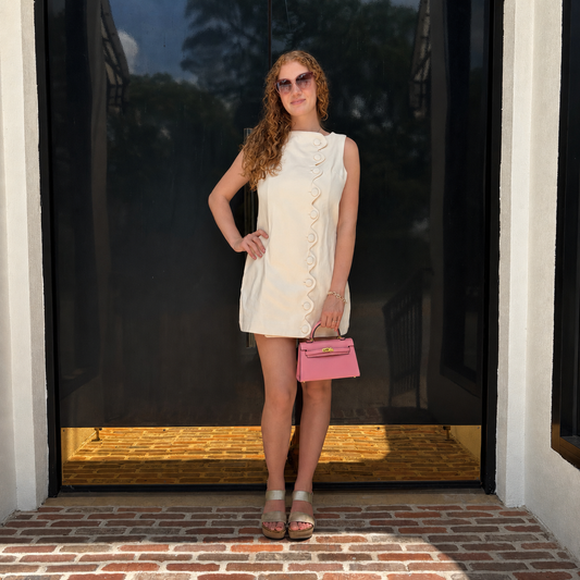 Audrey Scalloped Mini Dress