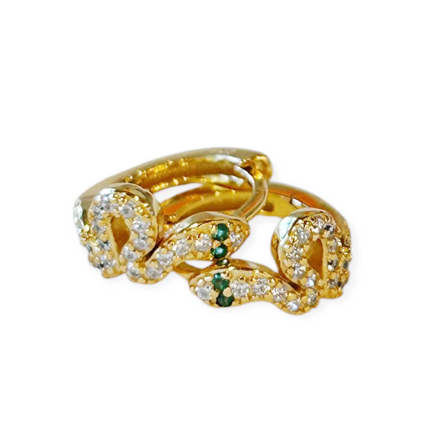 Swirly Snake Mini Hoops