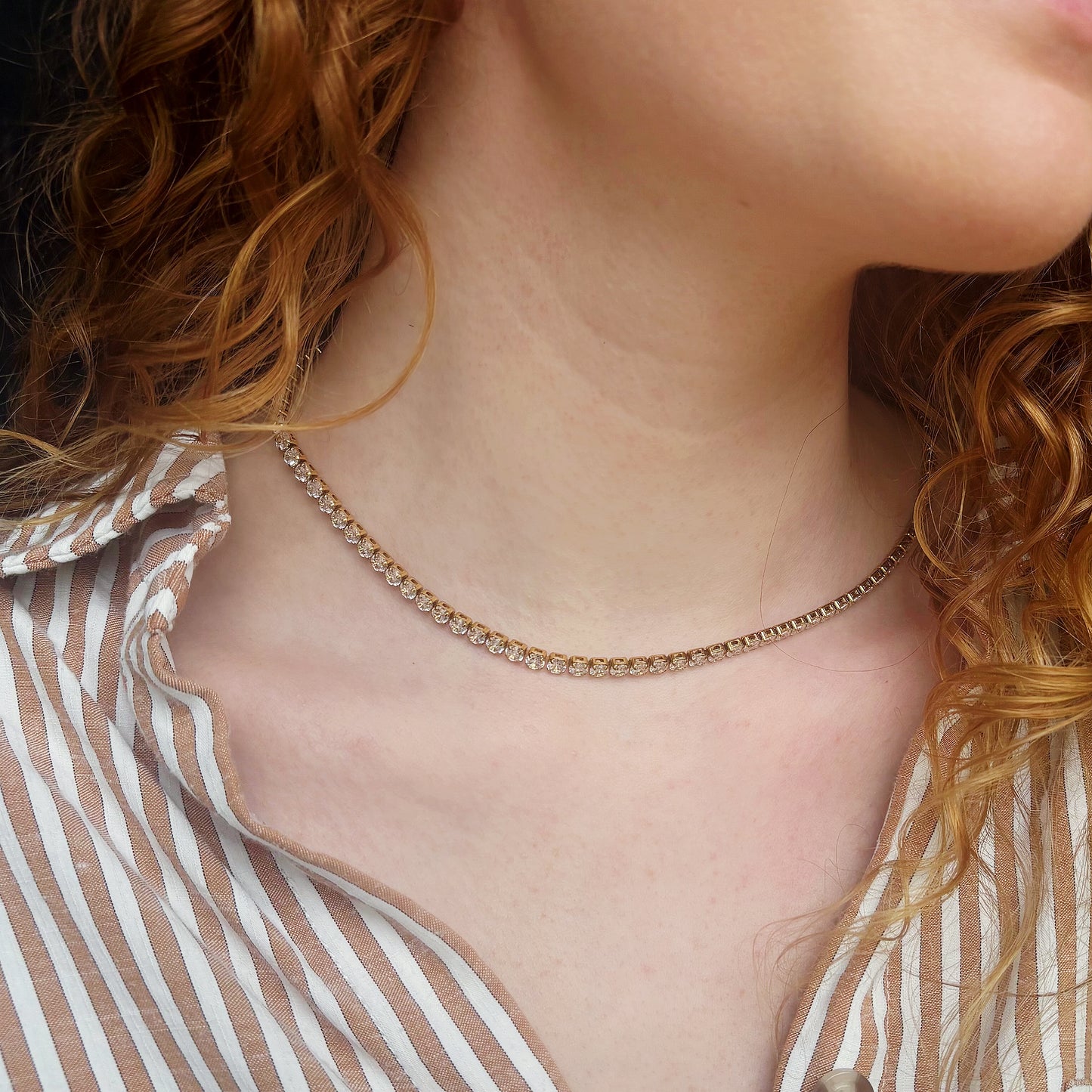 Thick Icon Tennis Necklace