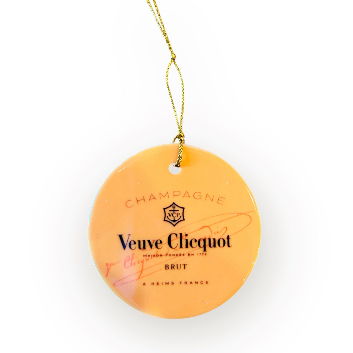 Veuve Champagne Ornament