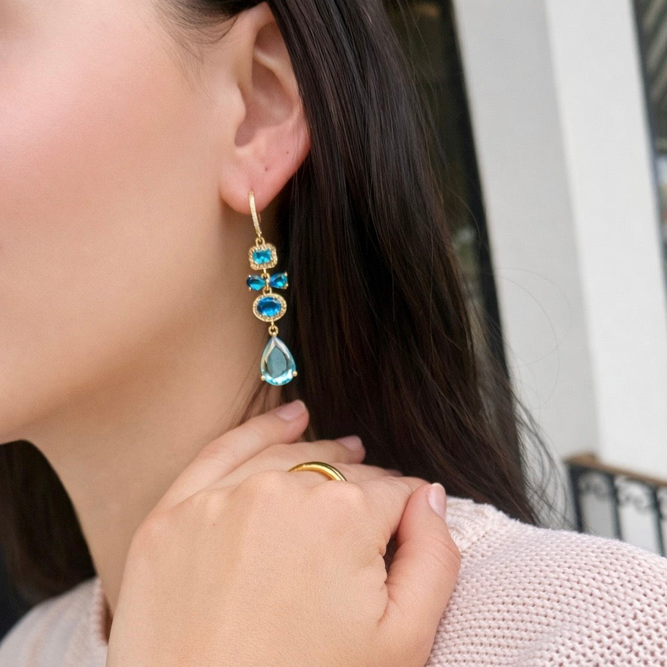 Blue Tide Pavé Drops