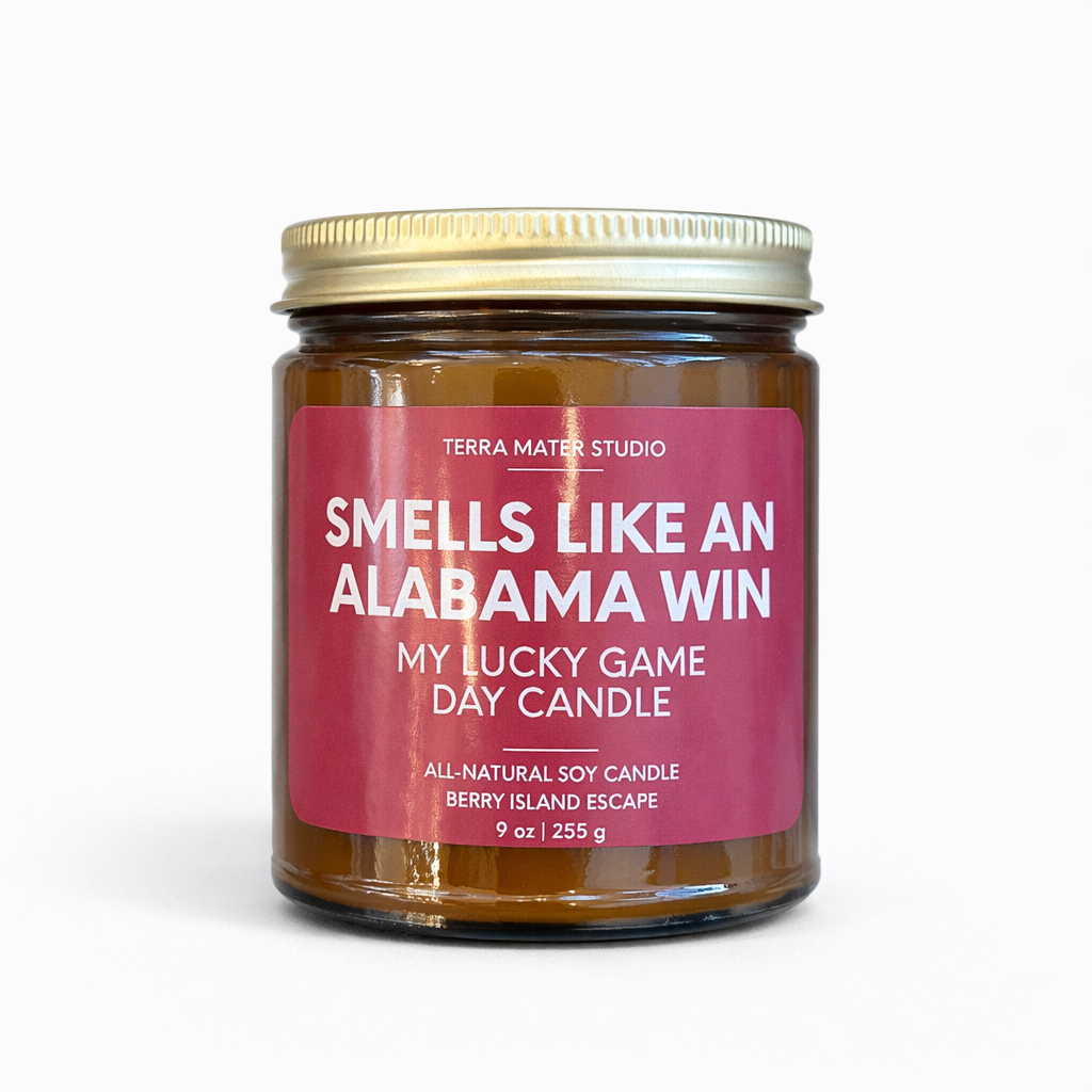 "Smells Like An Alabama Win" Soy Candle