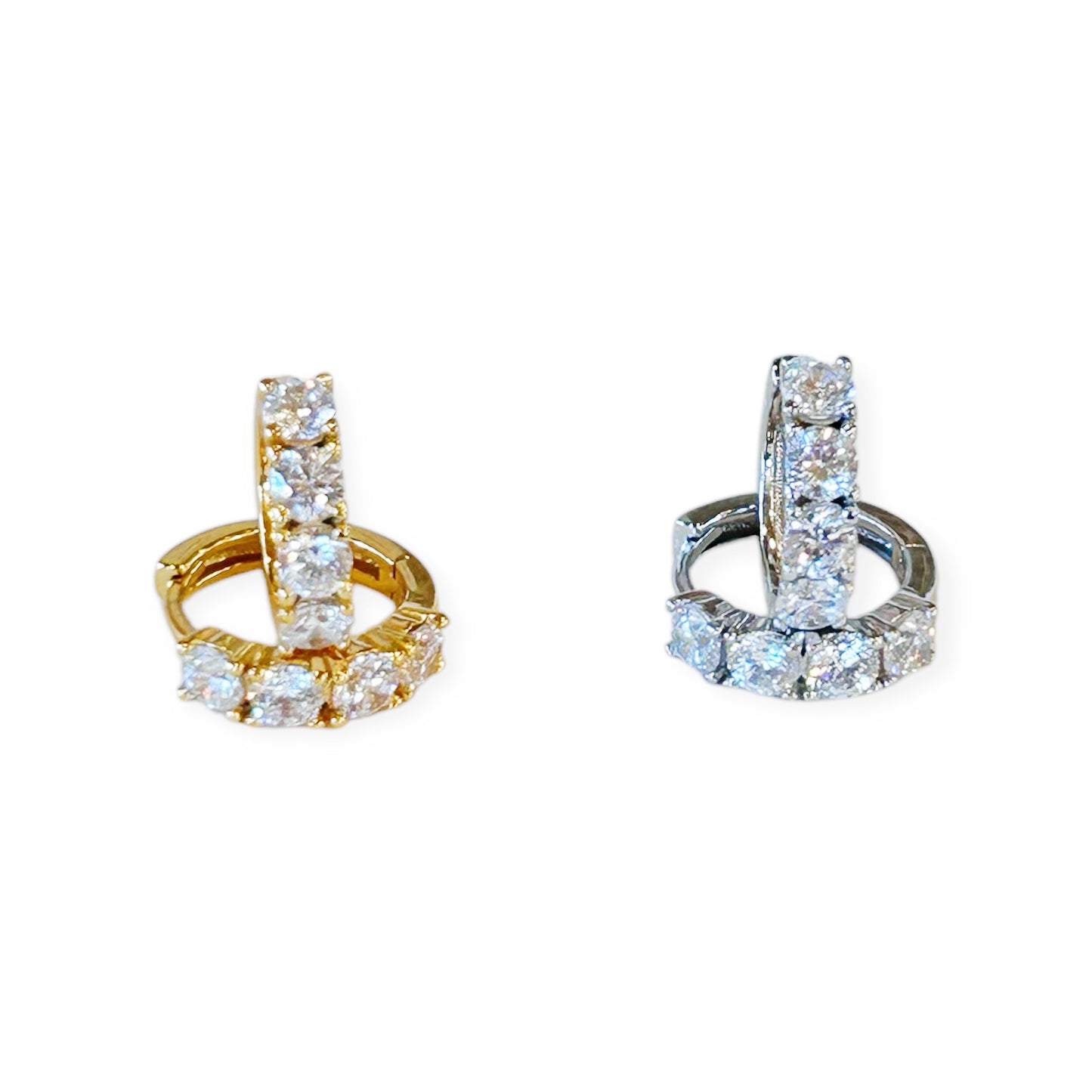 Rhinestone Dazzling Mini Hoops