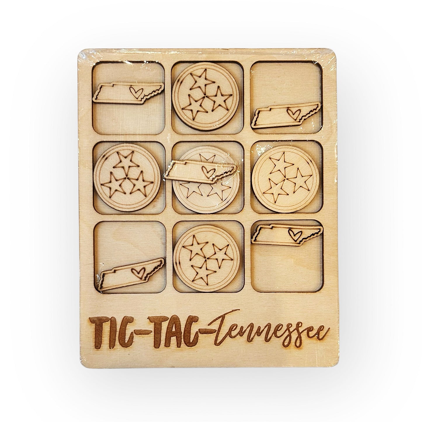 Wooden State Tic-Tac-Toe Game