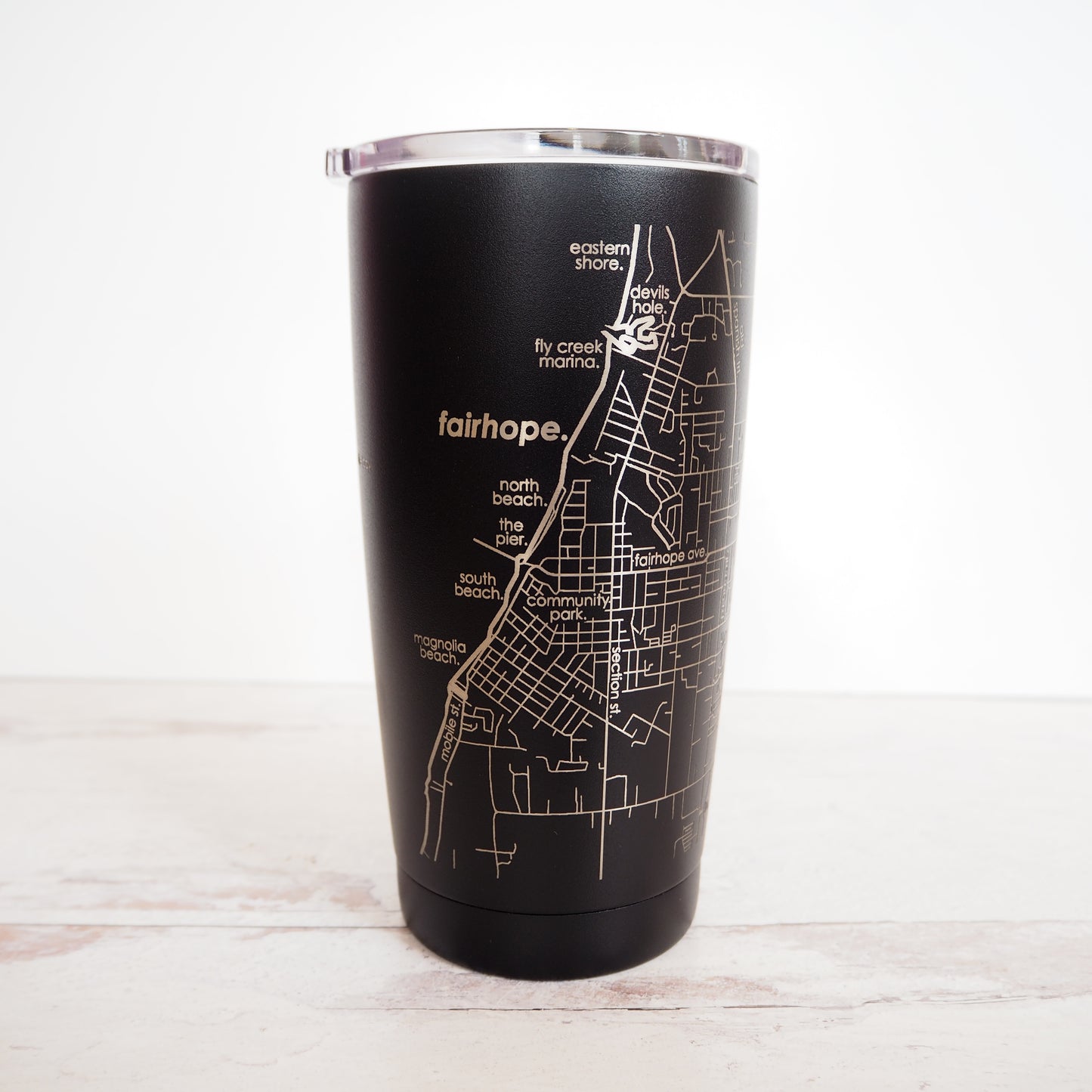 Map of Fairhope Insulated Pint Tumbler