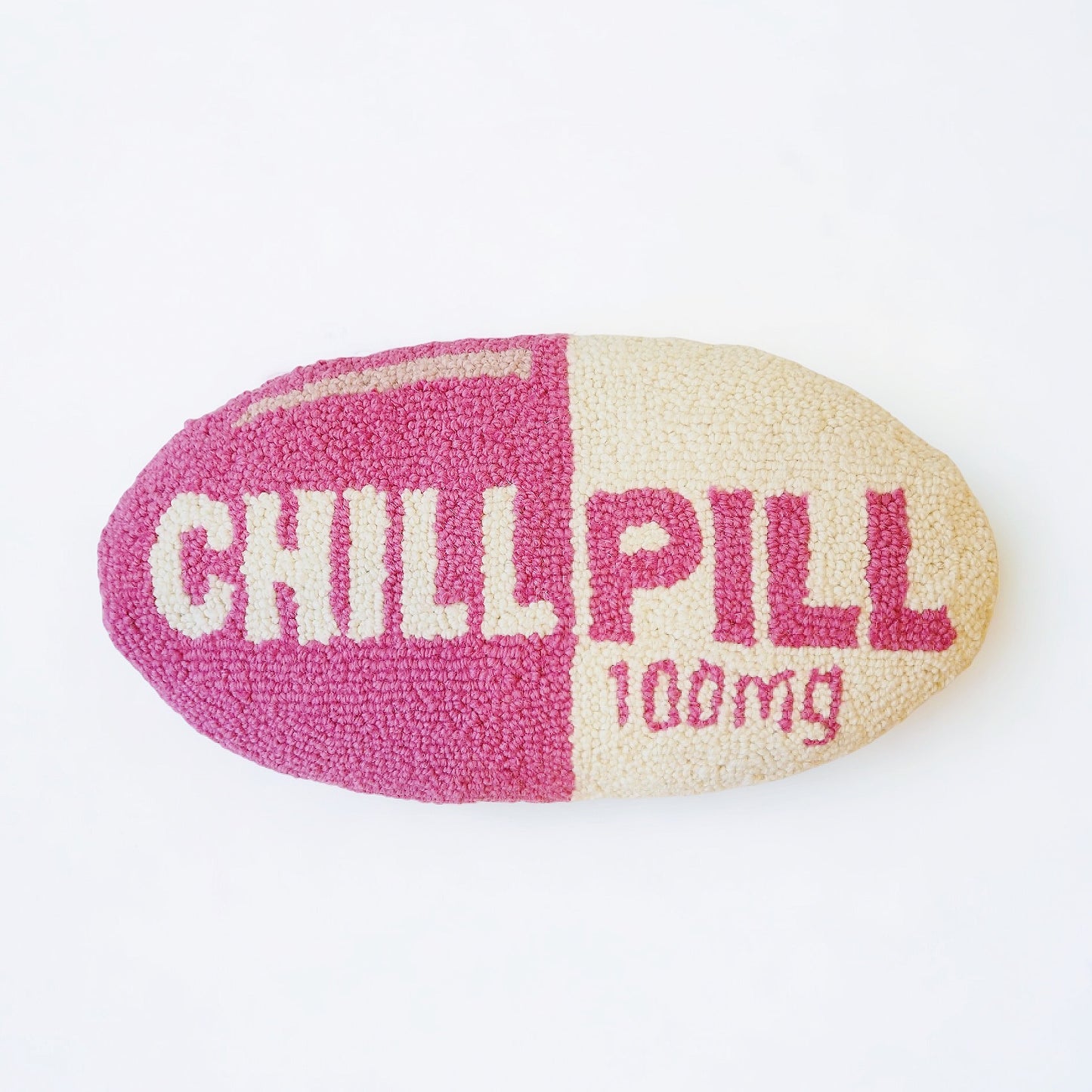 Chill Pill Hooked Pillow