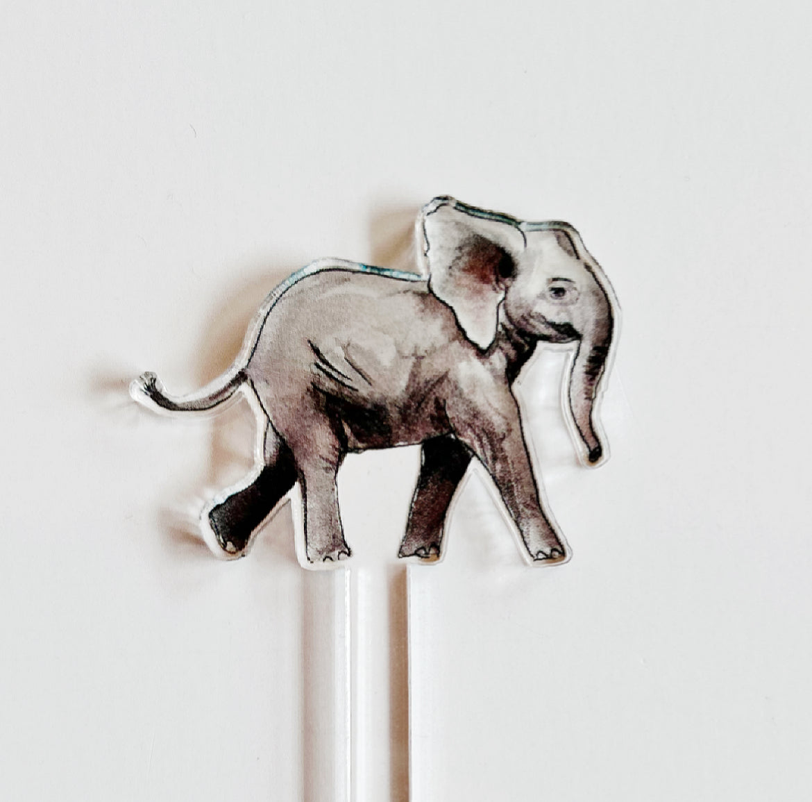 Elephant Acrylic Drink Stirrers