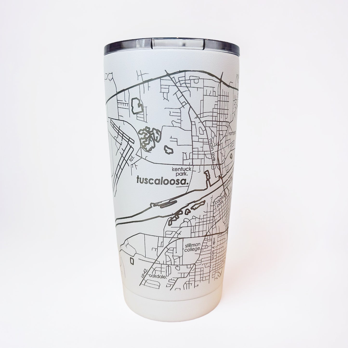 Map of Tuscaloosa Insulated Tumbler