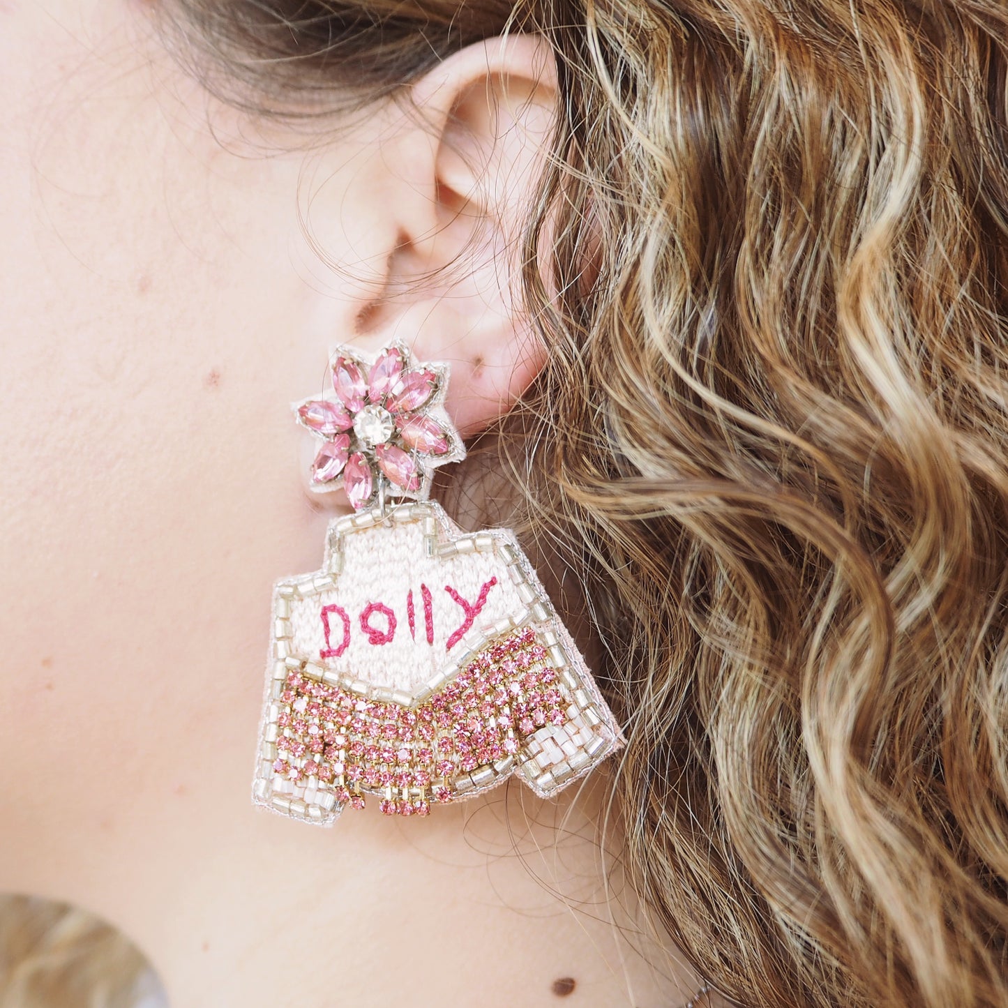 Dolly Bling Jacket Earrings
