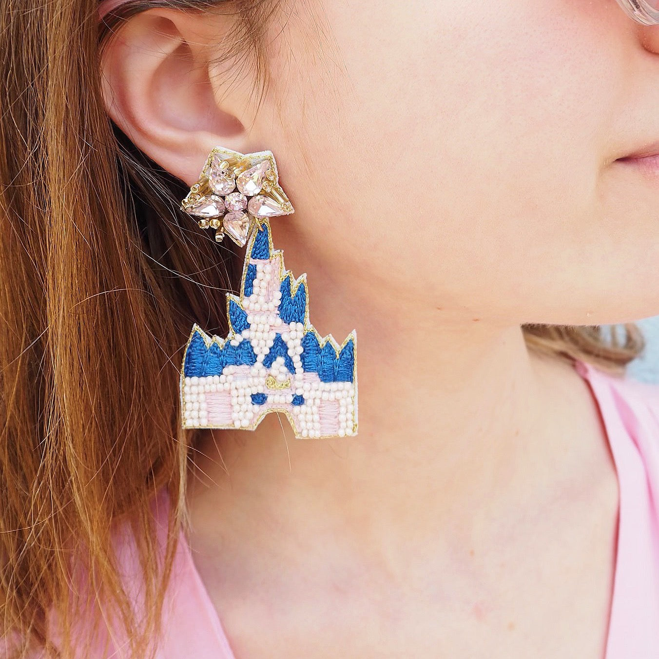 Beaded Castle Earrings~SALE