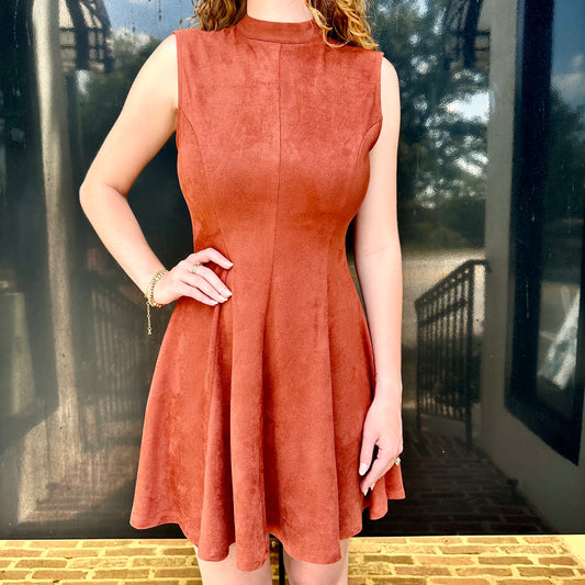 Terracotta Haze Mini Dress~ Final Sale