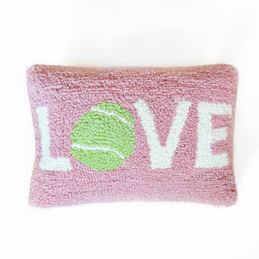 Hooked Tennis Love Pillow