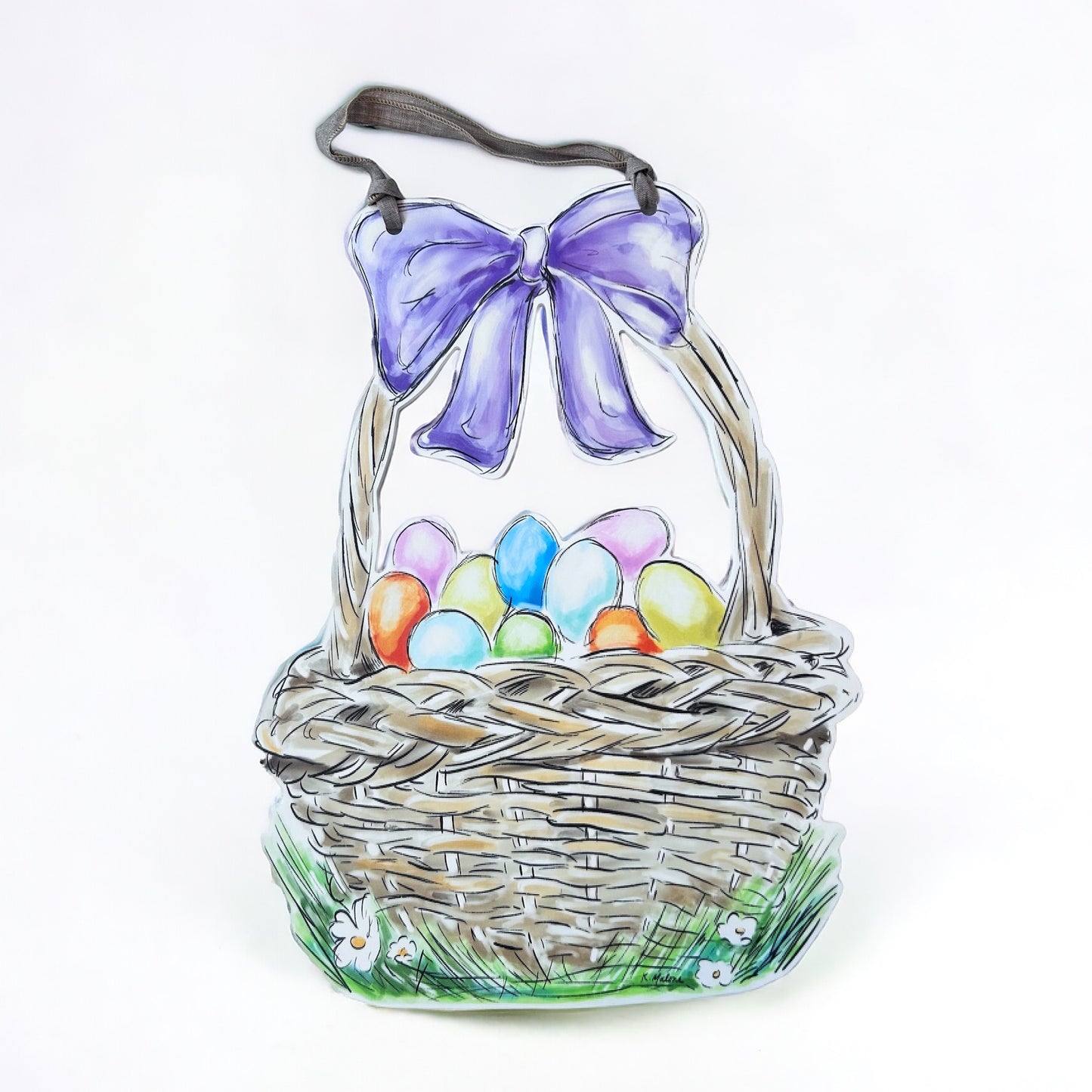 Home Malone Easter Basket Door Hanger