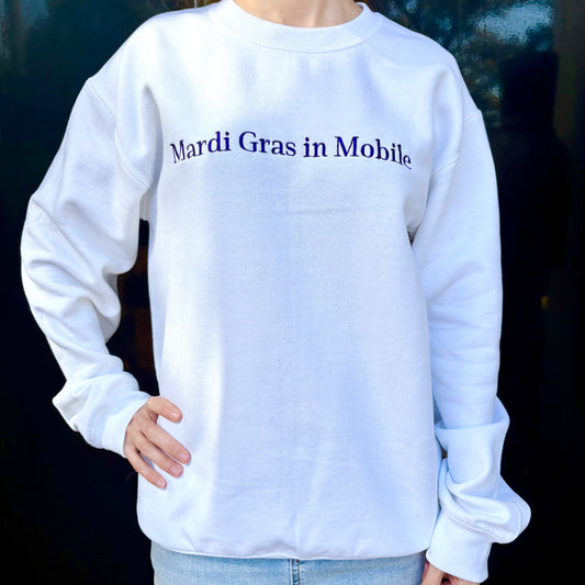 Mardi Gras in Mobile Sweatshirt