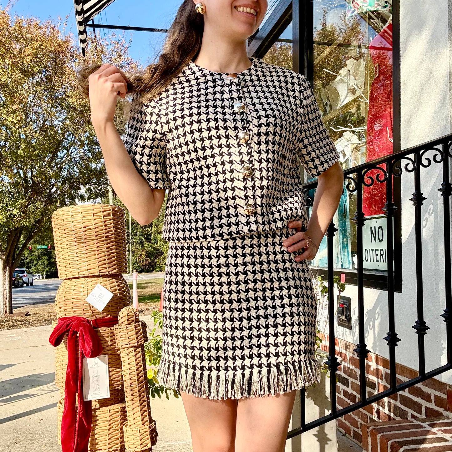 Tweed Button Top~Final Sale