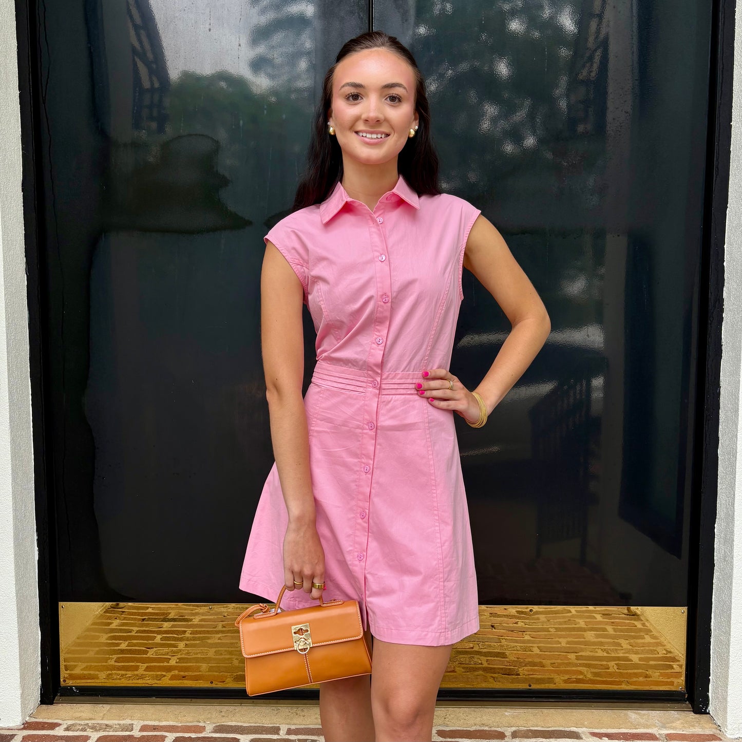 Cute as a Button Dress – Pink Lemonade