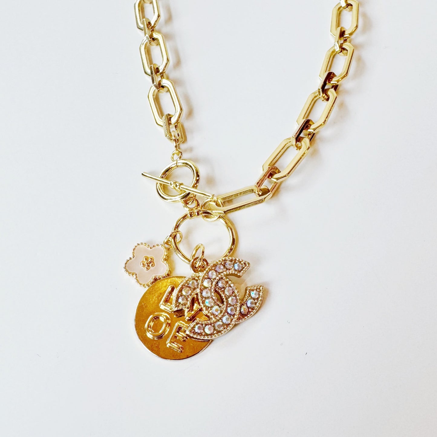 "Disco Flower Child" Designer Inspired Necklace