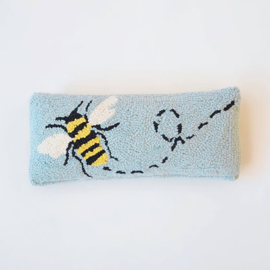 Mini Bee Hooked Pillow