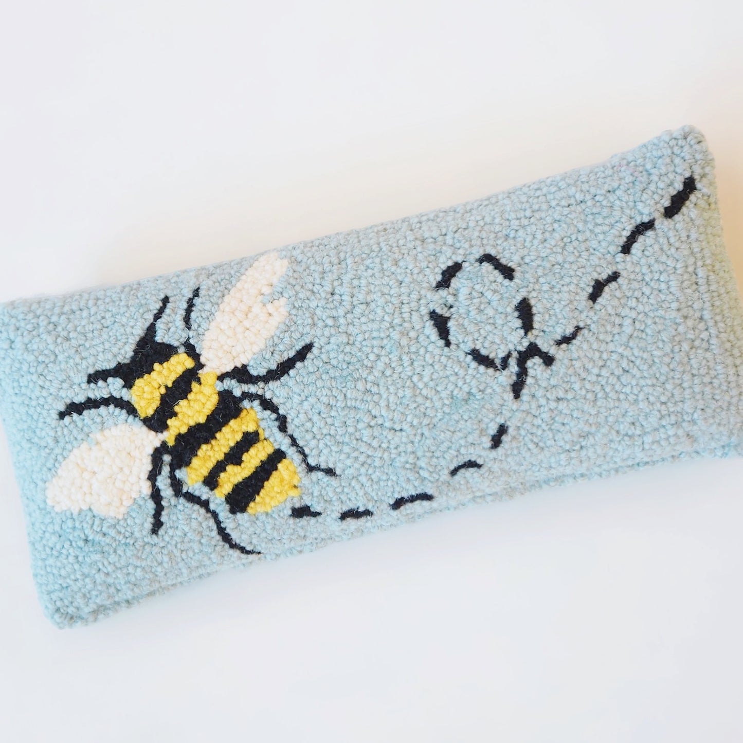 Mini Bee Hooked Pillow