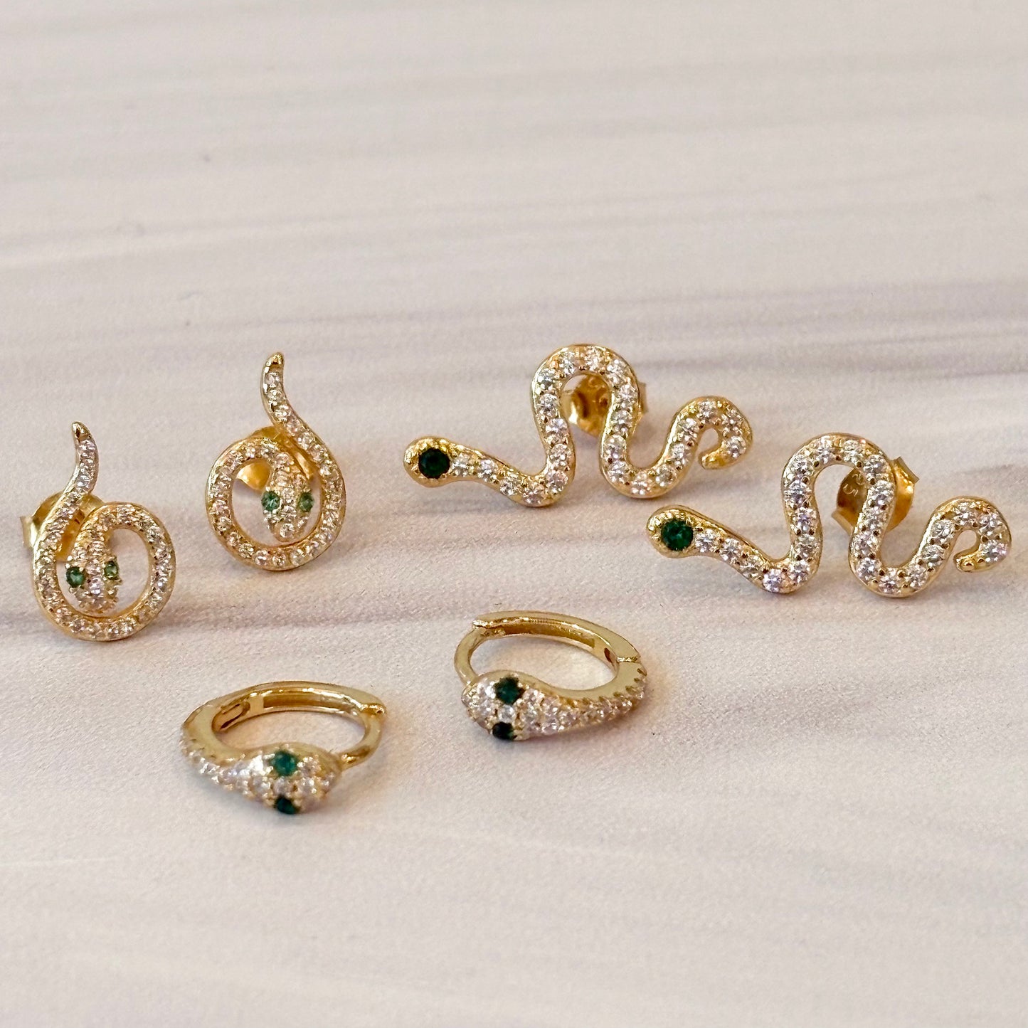 Serpent Swirl Studs