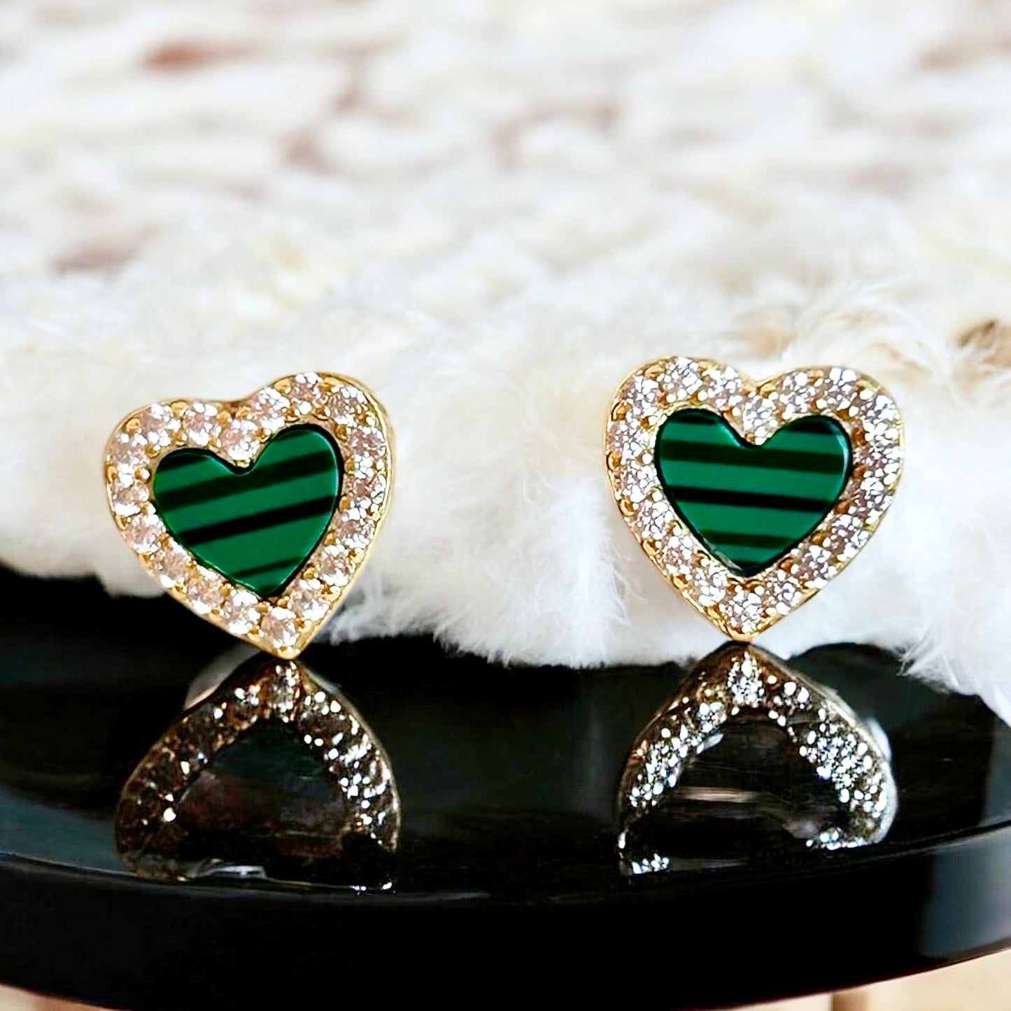 Adina Heart Studs