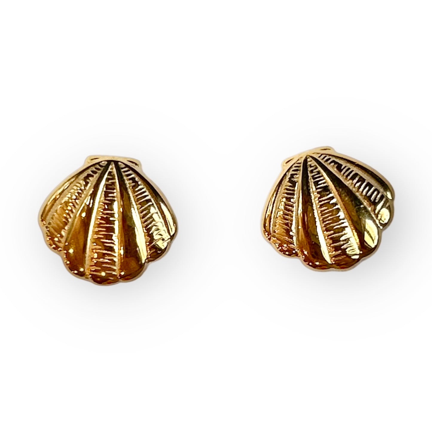 Seashell Gold Mini Studs