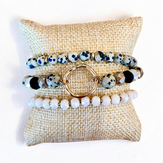 Gold Rush Rodeo Trio Beaded Bracelet