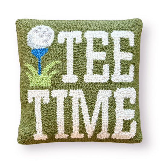 Tee Time Hooked Pillow