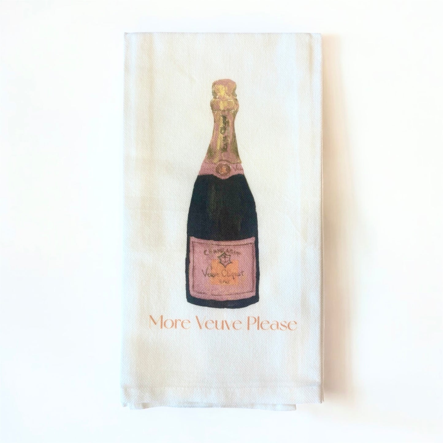 Veuve Rosé Bottle Kitchen Towel